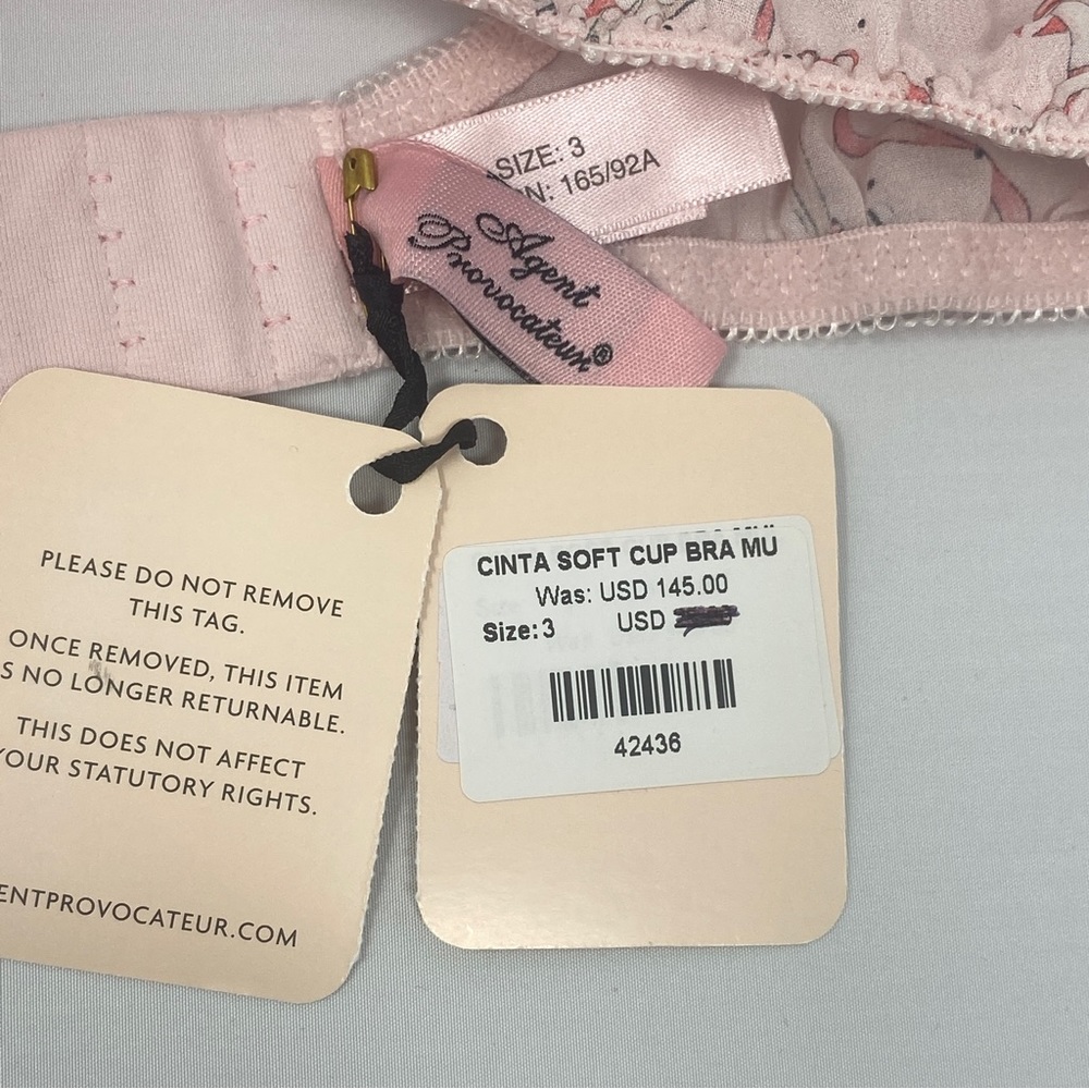 Agent Provocateur Cinta Pink Set NWT *SALE* - Picture 10 of 12